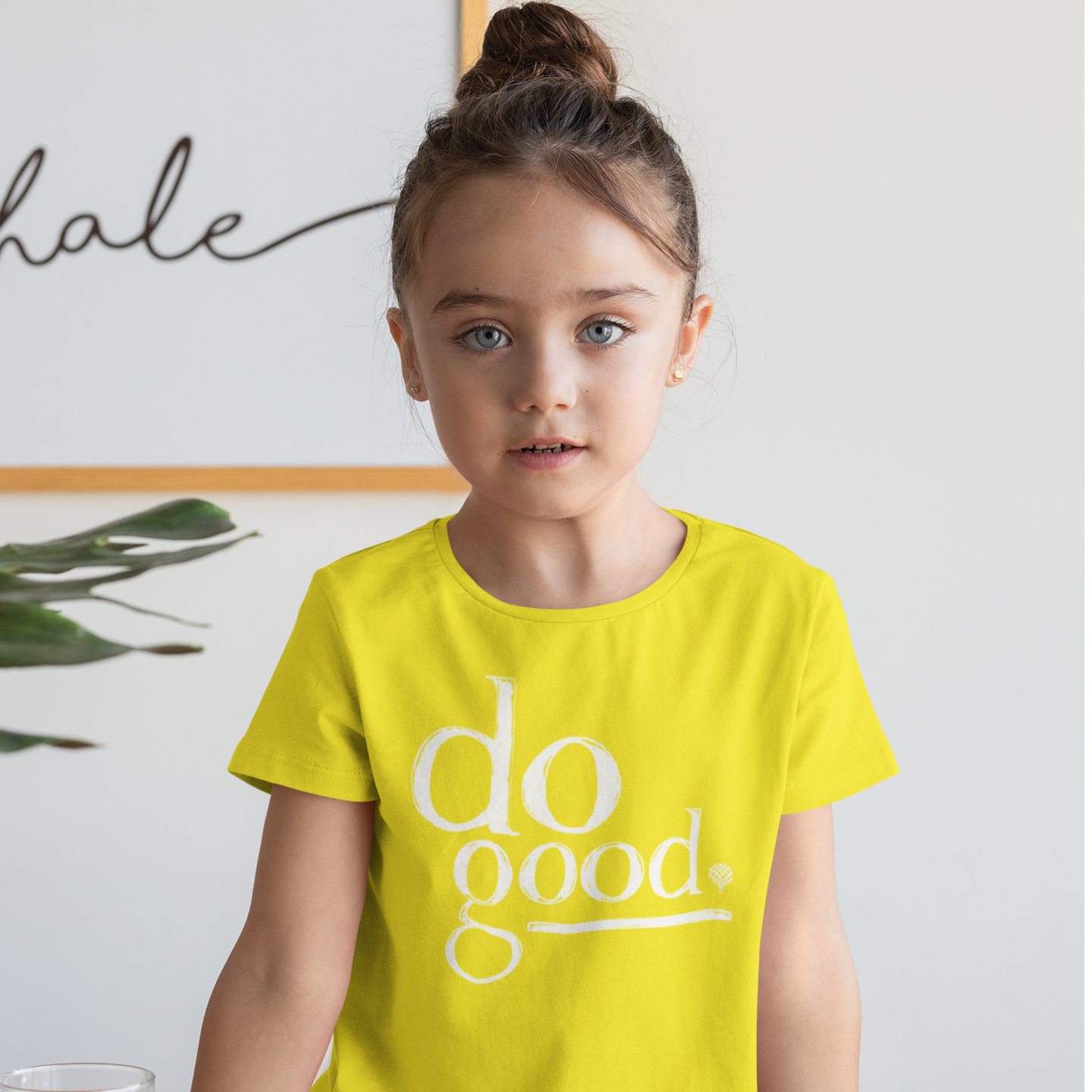 DO GOOD | girls crew | yellow
